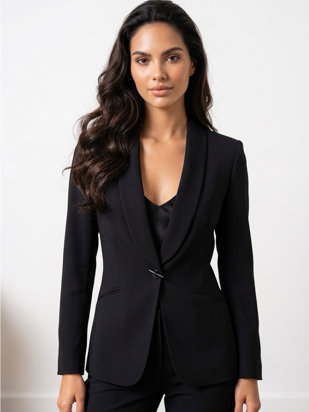 Kasper Exclusively For Dillards Black Blazer Size 8